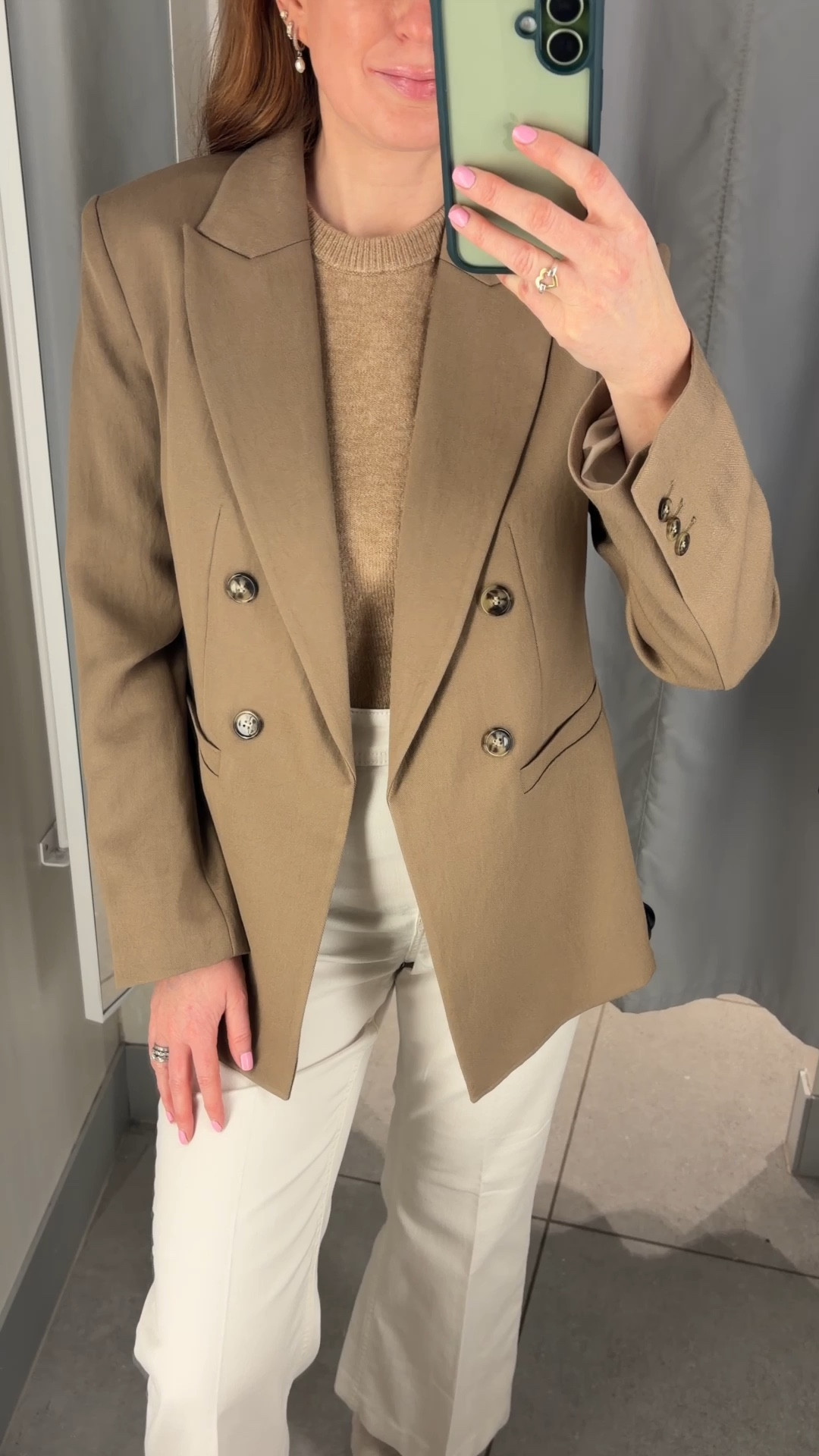 New in H&M Spring Neutrals 🤍🤎 tan blazer, spring outfits 2026, white jeans, spring knitwear 

#LTKspring #LTKworkwear #LTKuk