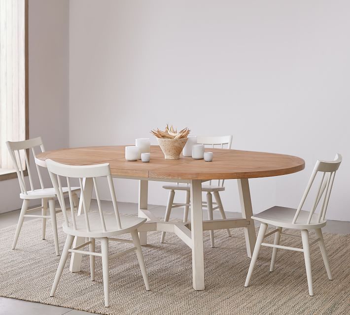 St. Augustine Round Extending Dining Table | Pottery Barn (US)