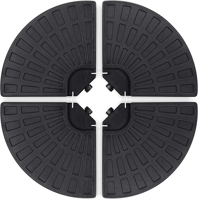 Best Choice Products 4-Piece 158lb Capacity Cantilever Offset Patio Umbrella Circular Base Stand ... | Amazon (US)