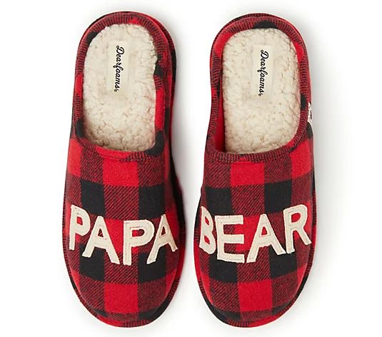 Dearfoams Men's Papa Bear Clog Slippers - QVC.com | QVC