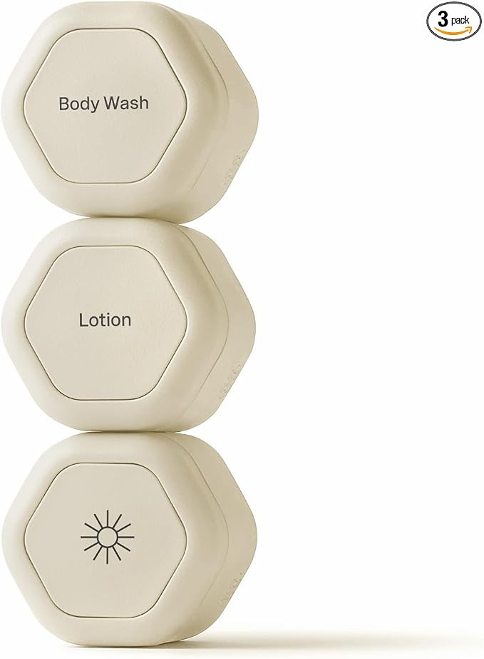 Cadence Travel Containers - Body Care Capsule Set - Magnetic Containers with Lids,Carry On Travel... | Amazon (US)