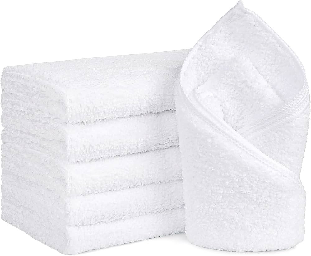 Orighty 6-Pack White Hand Towels - Quick Drying & Absorbent Microfiber Gym Towels 16x28 inches - ... | Amazon (US)