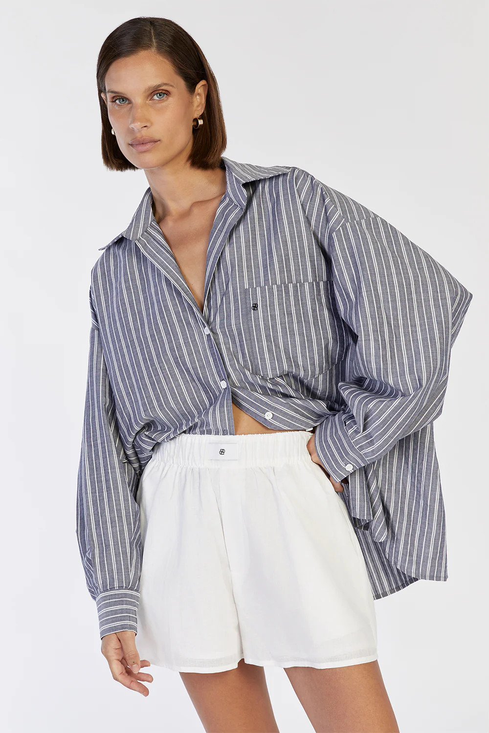 LAIKEN WHITE LINEN SHORT | DISSH