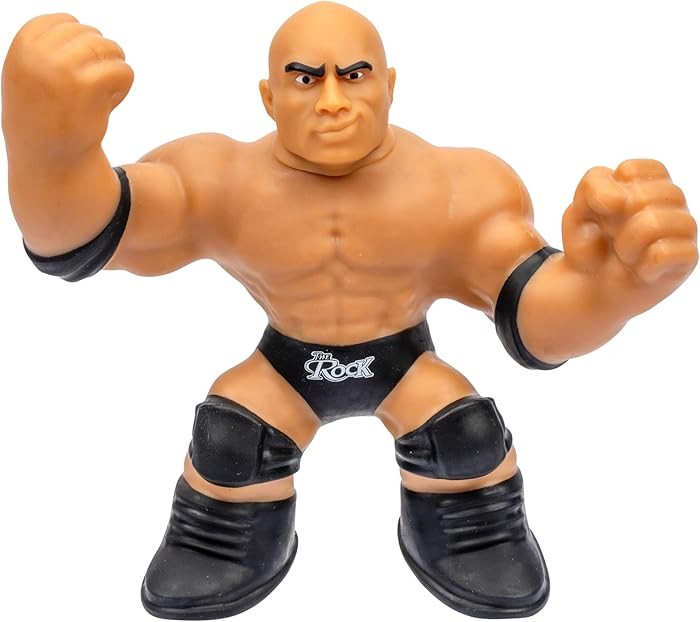 Heroes of Goo Jit Zu WWE Stretchy Superstar The Rock, Stretchy, Stretch These Amazing Goo Filled ... | Amazon (US)
