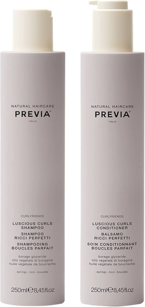 PREVIA Curlfriends Shampoo and Conditioner Set for Curly Hair Vegan Sulfate-Free Hydrating Formul... | Amazon (US)