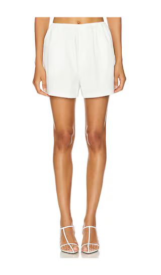 x Maggie MacDonald Mia Boxer Short in White | Revolve Clothing (Global)