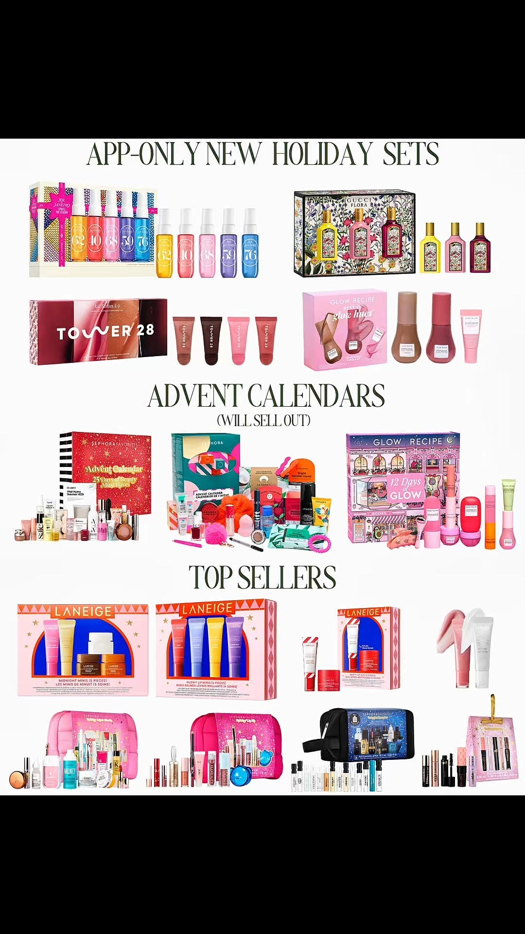AHHH the new Sol de Janeiro Mist set is available in App Early Access today along with some other popular sets! Sephora Advent Calendars are still available - they sell out fast every year! There is a new Glow Recipe Advent that should be available tomorrow! Plus Laneige sets are live (some have already sold out at Amazon in pre-order) and awesome Sephora favorites sets with big retail value! 

#LTKFindsUnder50 #LTKBeauty #LTKFindsUnder100