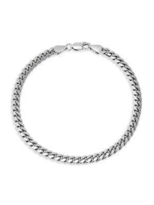 Sterling Silver Cuban Chain Bracelet | Saks Fifth Avenue OFF 5TH