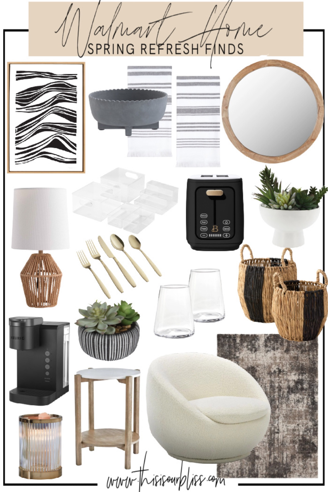 Walmart home finds for spring! Walmart home refresh

#LTKunder50 #LTKsalealert #LTKhome