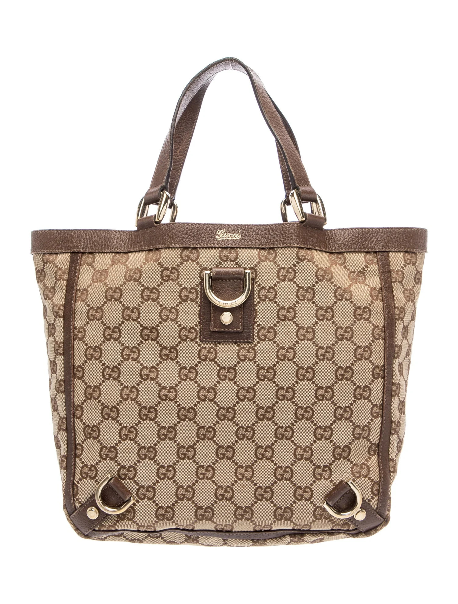 Gucci GG Canvas Abbey Small - Brown Totes, Handbags - GUC2015294 | The RealReal | The RealReal