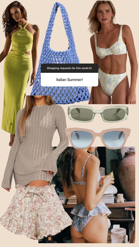 European summer style edit, what to wear in Italy in July, resort wear, travel style, cute two piece swimsuits

#LTKswim #LTKtravel #LTKstyletip