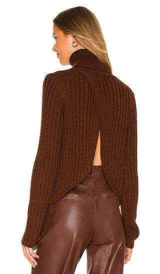 Jasper Turtleneck in Brown | Revolve Clothing (Global)