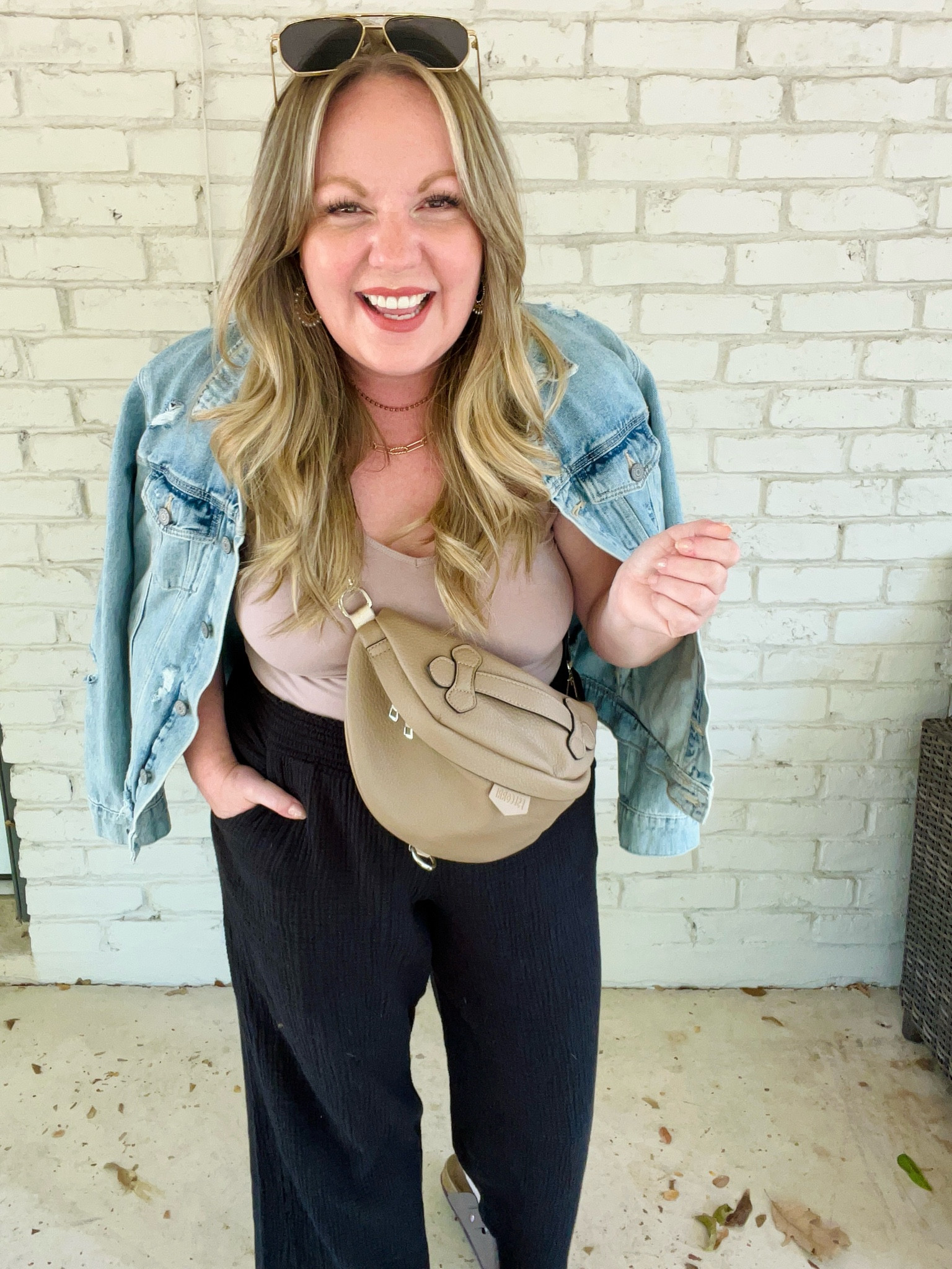 Large tank & jacket; medium pants 

#LTKmidsize #LTKover40 #LTKfindsunder50