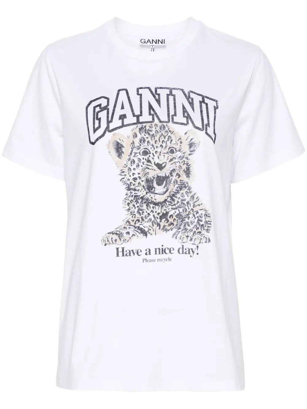 leopard jersey T-shirt | Farfetch Global