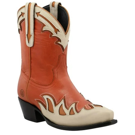 Black Star Women s Cell-Sole Leather Western Booties Snip Toe - WBSN010 10 M US | Walmart (US)