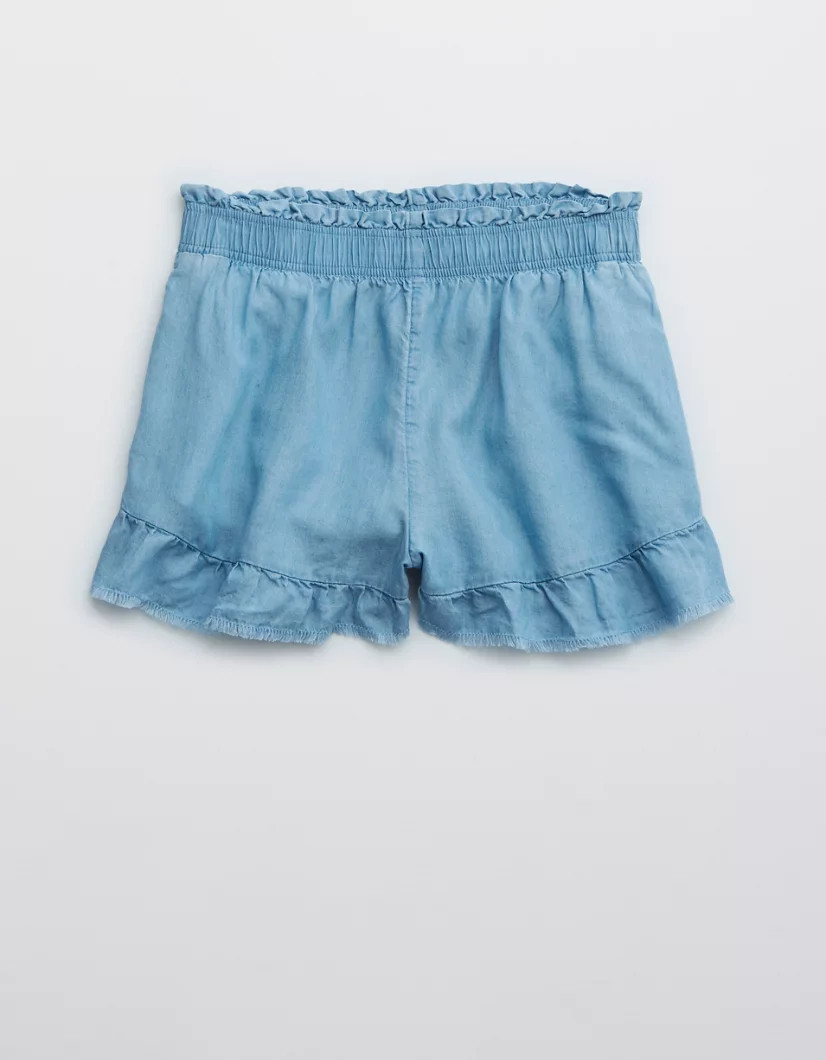 Aerie High Waisted Ruffle Short | American Eagle Outfitters (US & CA)