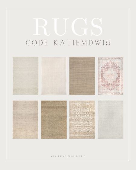 My favorite indoor rugs from Rugs USA! Use code KATIEMDW15 for an additional 15% off! Discount is good for one week only so shop while you can ☺️

#LTKsalealert #LTKSeasonal #LTKhome