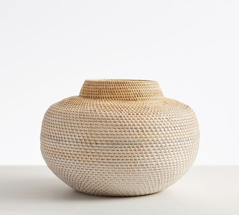 Woven Rattan Vases | Pottery Barn (US)