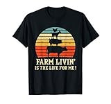 Farm Living Is Life For Me Farmer Animals Country Ranch T-Shirt | Amazon (US)