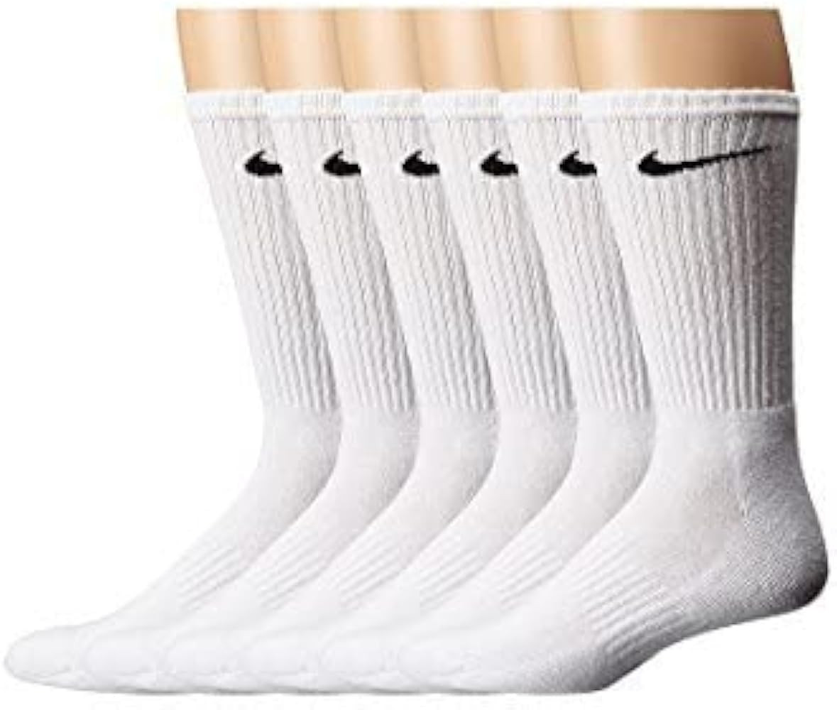 Nike unisex-adult Performance Cushion Crew Socks With Band (6 Pairs) | Amazon (US)