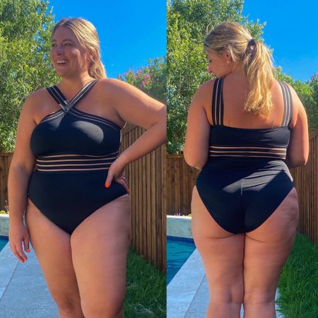 This fun black criss cross swimsuit is a best selling affordable Amazon plus size swimsuit and started out as a maybe for me.  #amazon #swimsuit 

#LTKcurves #LTKunder50 #LTKswim