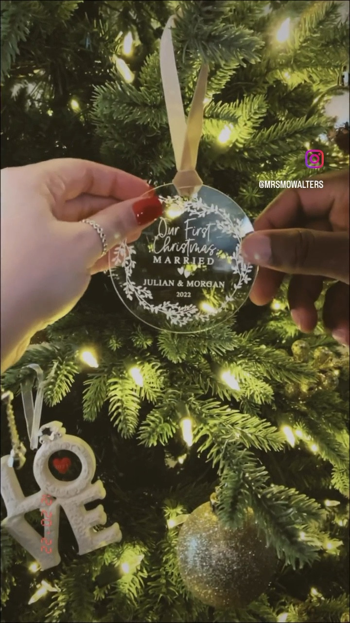 First Married Christmas Ornament 🤍

#LTKSeasonal #LTKHoliday #LTKsalealert