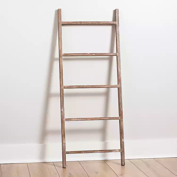 New!Natural Wood Wide Ladder | Kirkland's Home
