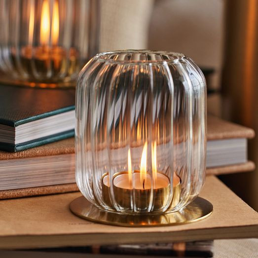 Fleck Kira Glass Lantern | West Elm (US)