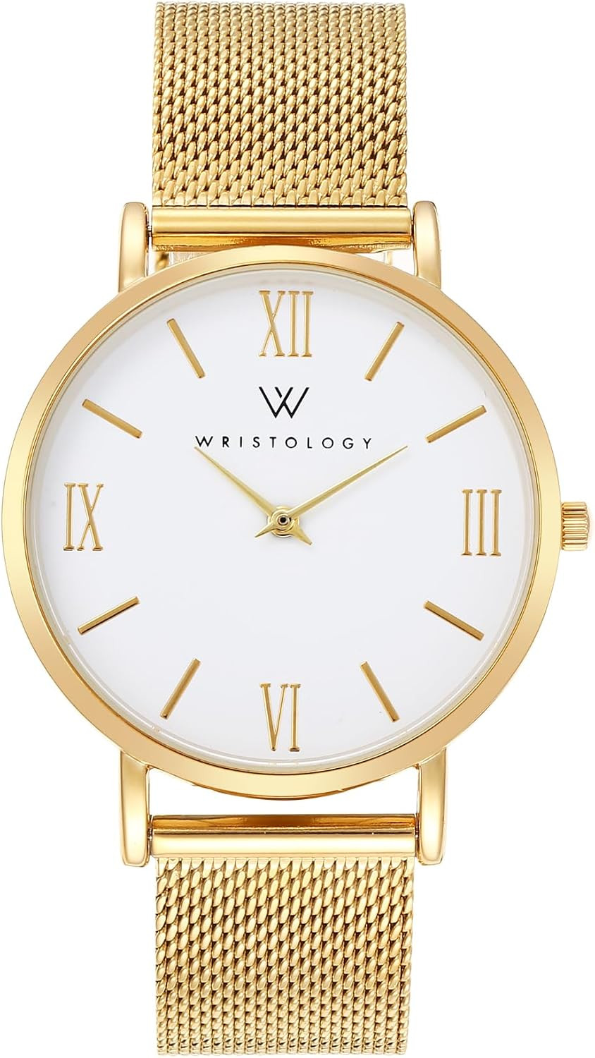 Large face Roman Numerals Womens Watch with Easy Change Band Boyfriend Watch - Clear Easy to Read Analog Face | Amazon (US)