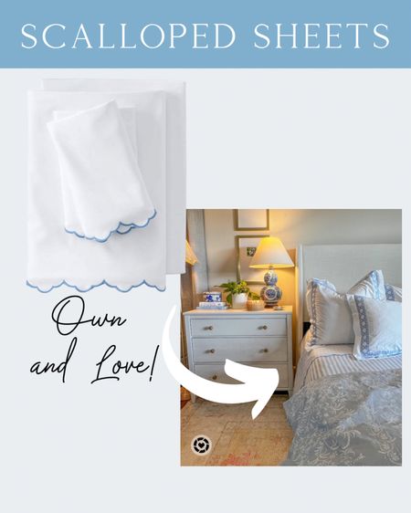 Bedroom, sheets, bedding, blue and white, Grandmillennial, nightstands, upholstered bed, lamps 

#LTKsalealert #LTKhome