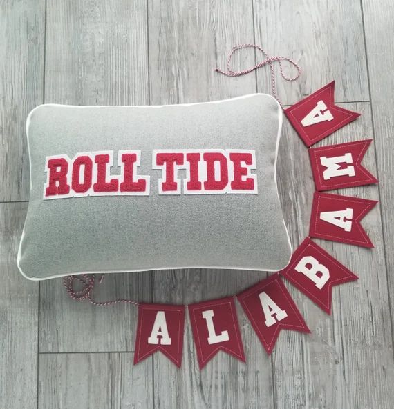 Alabama Roll Tide Letterman Pillow Roll Tide University of - Etsy | Etsy (US)