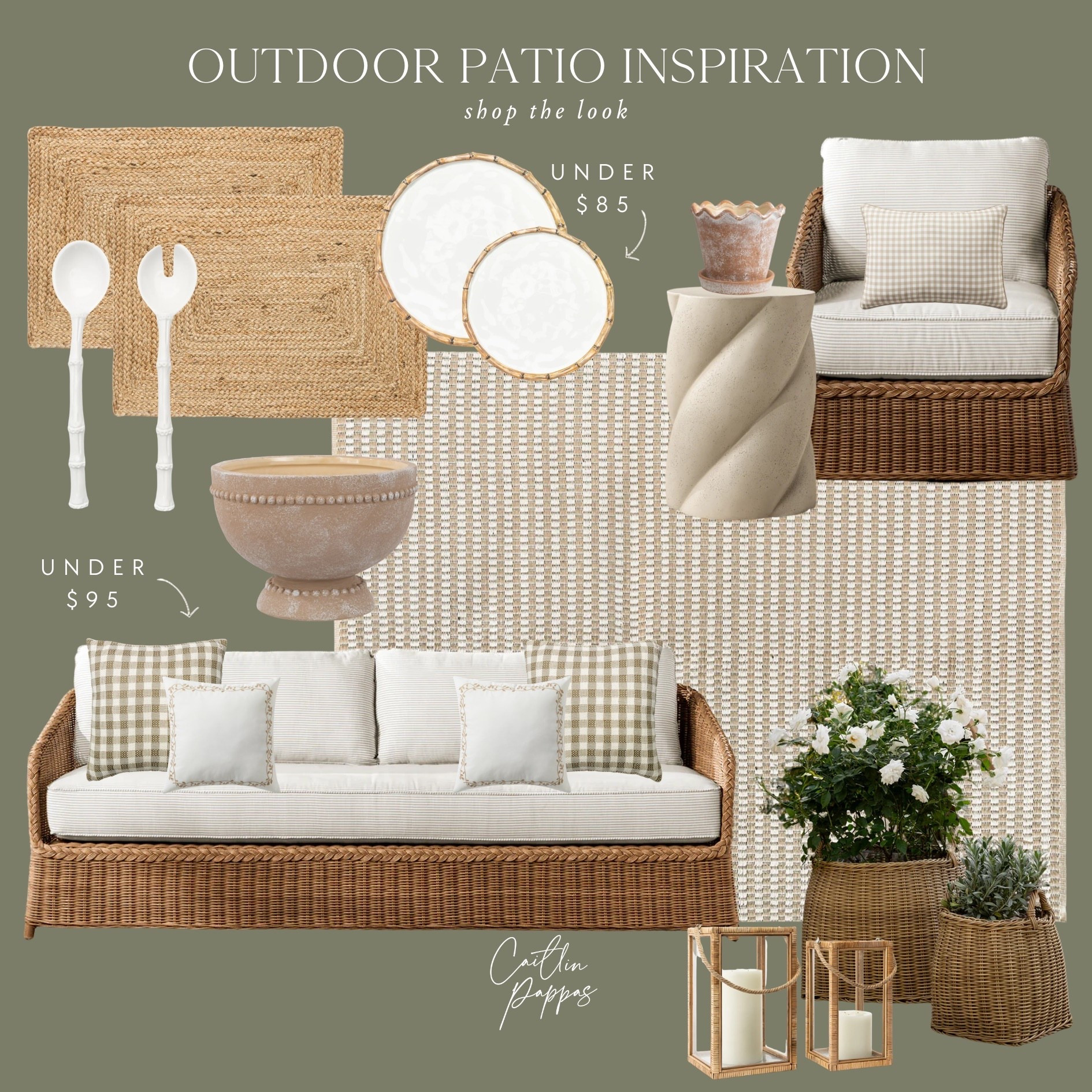 Outdoor patio inspiration 🤍 Loving these outdoor finds for spring and summer home spaces  