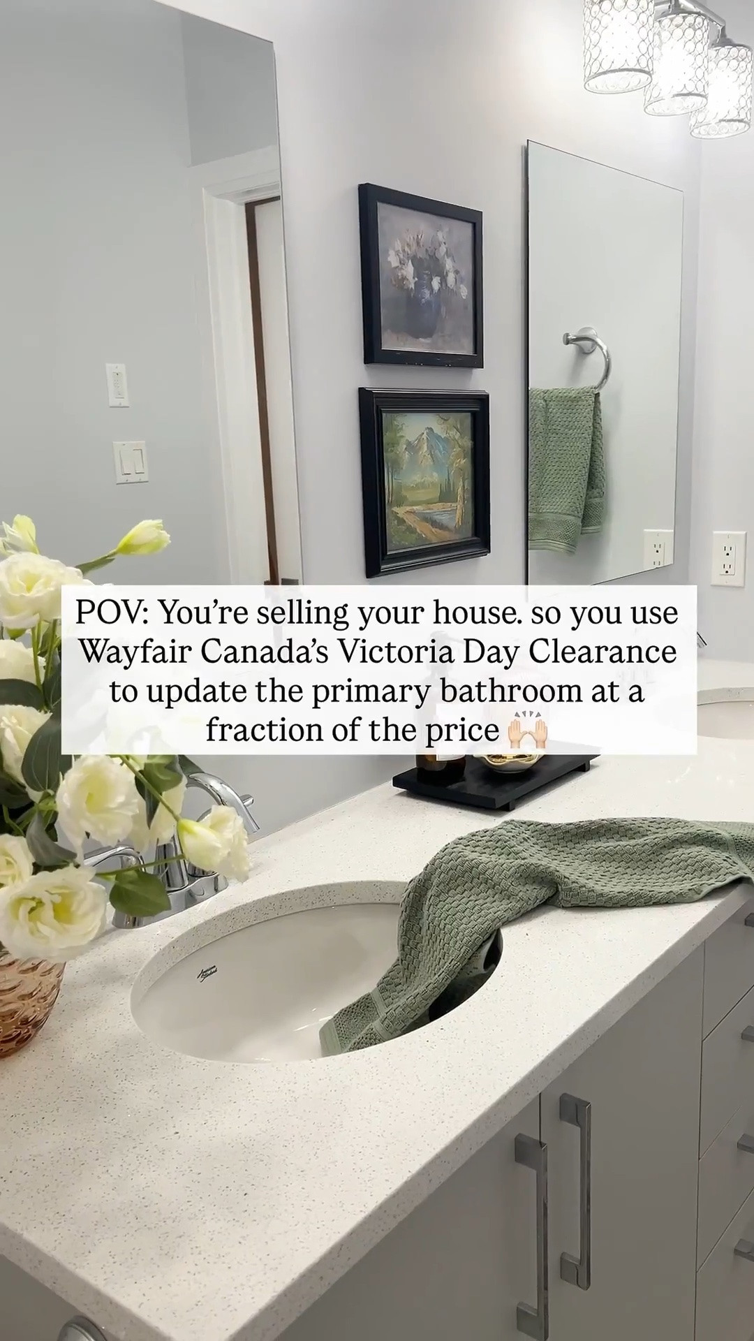 Save up to 70% now through May 25th during Wayfair Canada’s Victoria Day Clearance!

We're getting our home ready to sell and these small upgrades in our primary bathroom made the biggest difference ✨  

I focused on simple swaps that instantly made the space feel more elevated: new mirrors, a runner, flowers, art and a few other accessories.  

Tag a friend who loves a great deal!

#wayfaircahome #wayfaircapartner @wayfaircanada

#LTKcanada #LTKhome #LTKsale