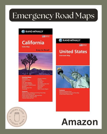 Do you have Emergency Road Maps in your cars and your 72-Hour Kits (emergency go bags)?

What if your phone died or there was another type of emergency and you didn't know how to navigate your way home or to another destination? 

I highly recommend having a State Map & US Map in the glove boxes of your vehicles as well as in your emergency 72-Hour Kit! 

#LTKSeasonal #LTKTravel #LTKGiftGuide