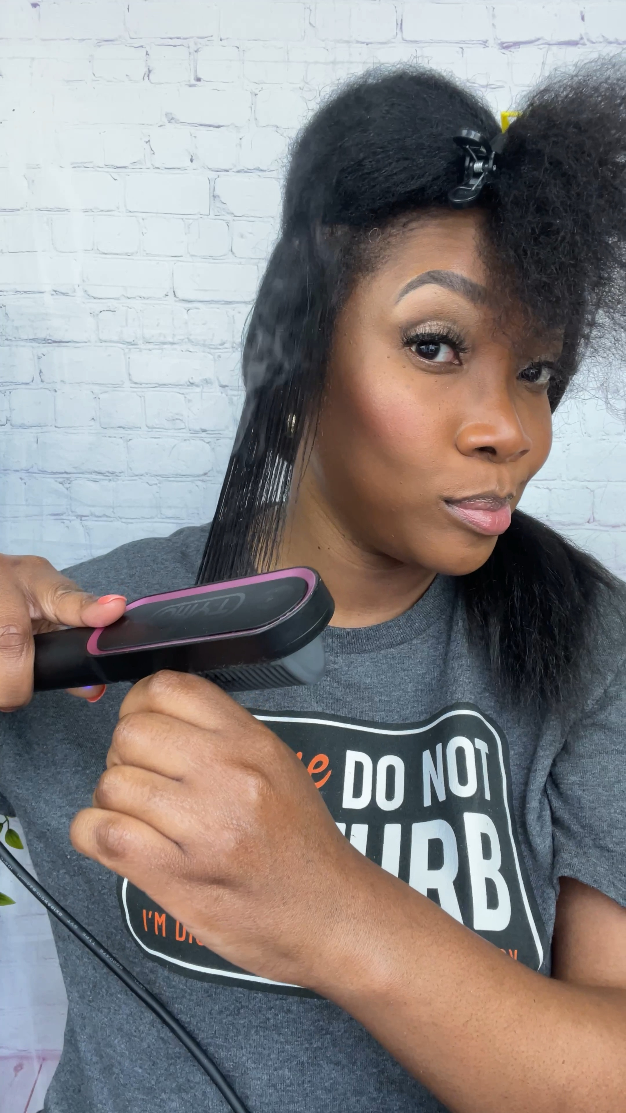 When I Straighten my hair I use my Tymo Ring Hair Straightener Brush. Love how it turns out! #tymo

#LTKStyleTip #LTKVideo #LTKBeauty