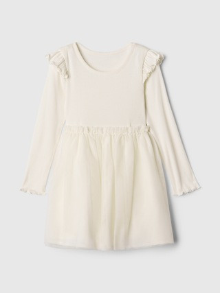 babyGap Ribbed Ruffle Dress | Gap Factory