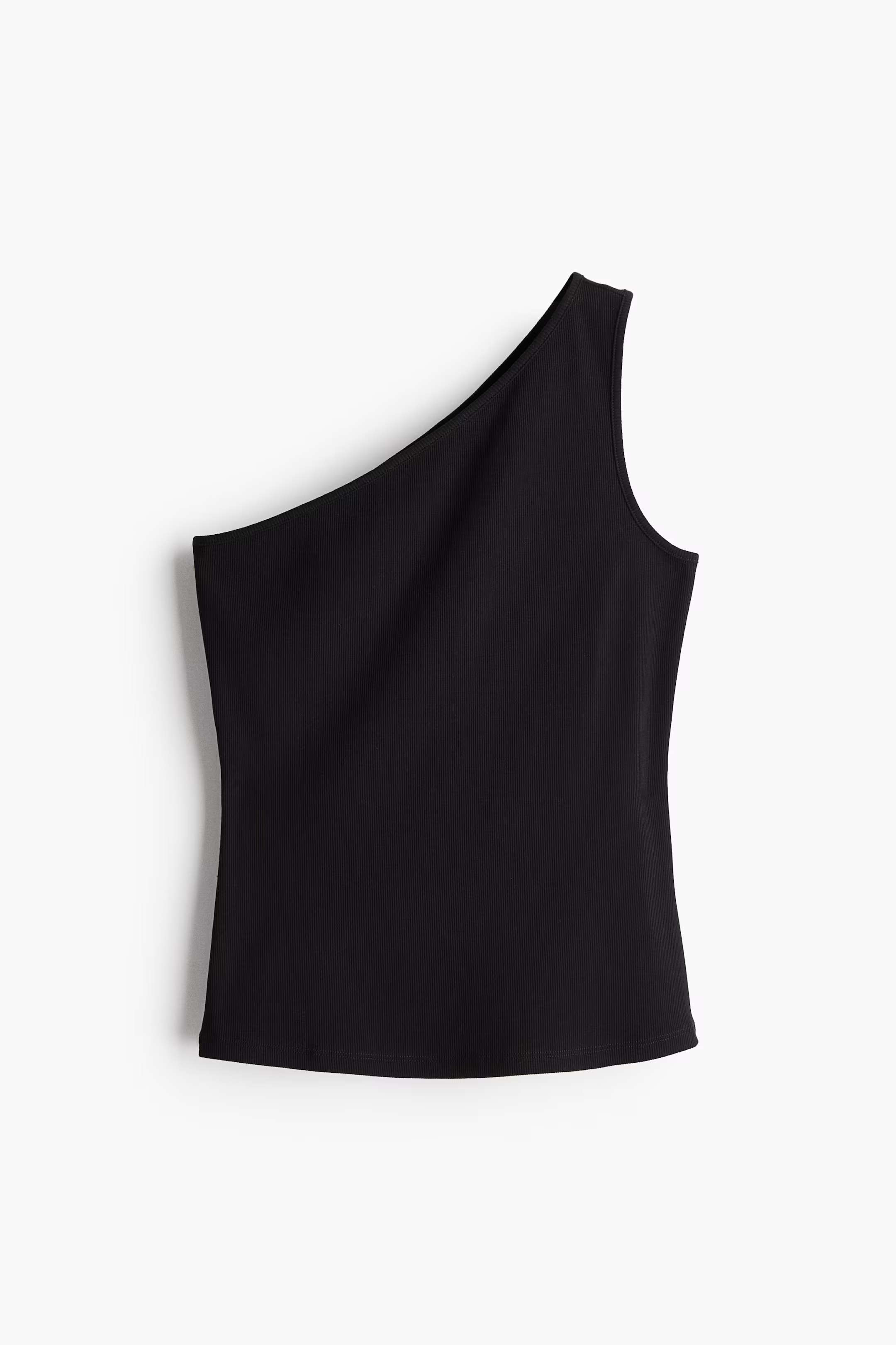 One-shoulder top - Asymmetric neckline - Sleeveless - White - Ladies | H&M GB | H&M (UK, MY, IN, SG, PH, TW, HK)