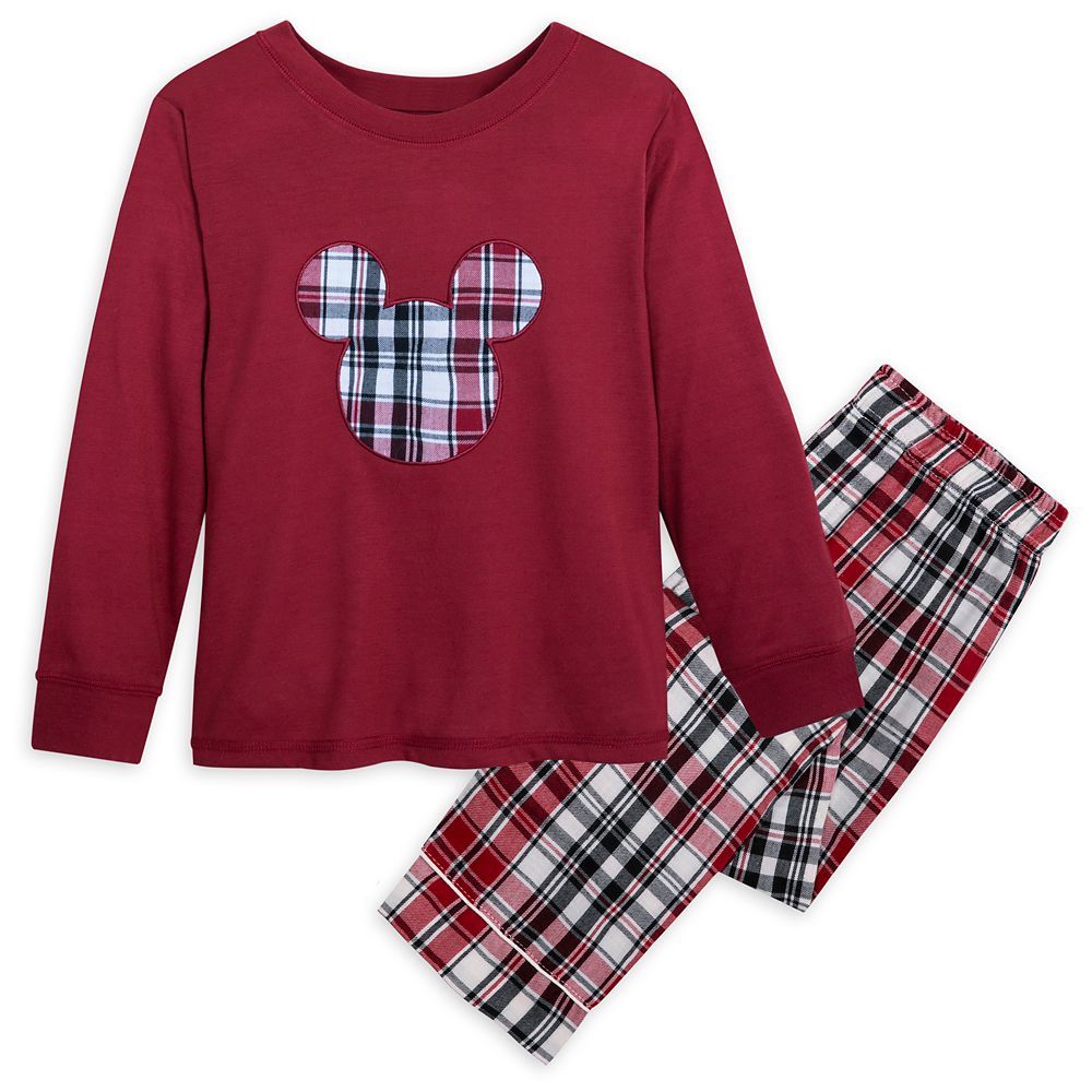 Mickey Mouse Holiday Plaid Sleep Set for Kids | Disney Store