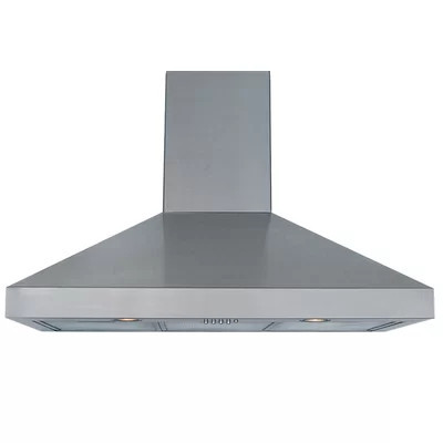 35.75" 620 CFM Convertible Wall Mount Range Hood in Stainless Steel | Wayfair North America