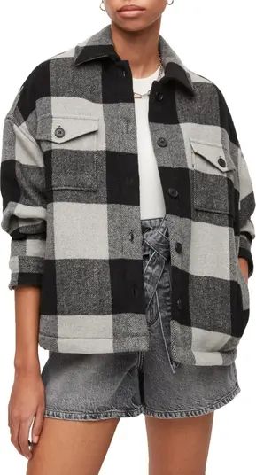 Luella Check Oversize Shirt Jacket | Nordstrom