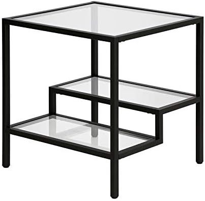 Henn&Hart Metal Two Tier Side Table Black and Bronze Finish | Amazon (US)