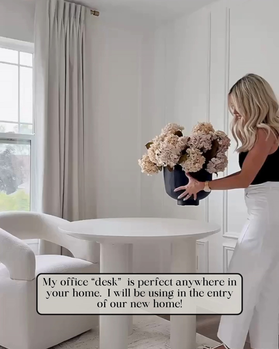 Must Have — ROUND ENTRYWAY / OFFICE TABLE! This MODERN ROUND TABLE is one of those pieces that works beautifully anywhere in your home. It’s perfect as a small office desk, entryway table, or accent table, and the clean design makes it easy to style with florals, candles, and books for that elevated designer look.

#Amazon #TheHillaryStyle #AmazonHome #EntrywayTable #AccentTable #DesignerHomeDecor #ModernOrganicDecor #NeutralHomeStyle #LuxuryForLess #AmazonHomeFinds 

 #LTKU #LTKOver40 #LTKHome