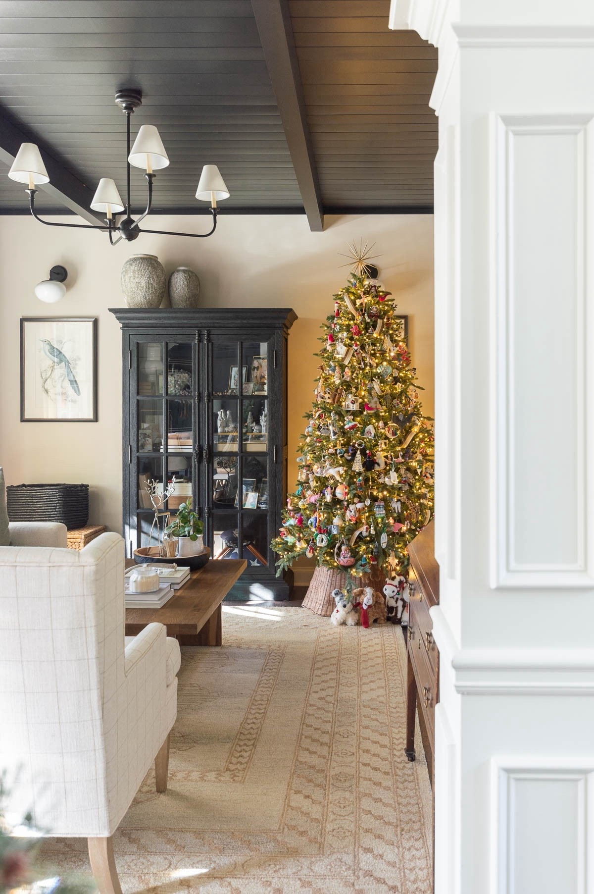We always decorate our conversations room Christmas tree with memories and nostalgic ornaments. Each year at least one new ornament is added for each of us and often represents a favorite memory or event from the previous year. home decor Christmas decor living room decor nostalgia tree neutral area rug black shipload ceiling #LTKStyleTip

#LTKHoliday #LTKHome