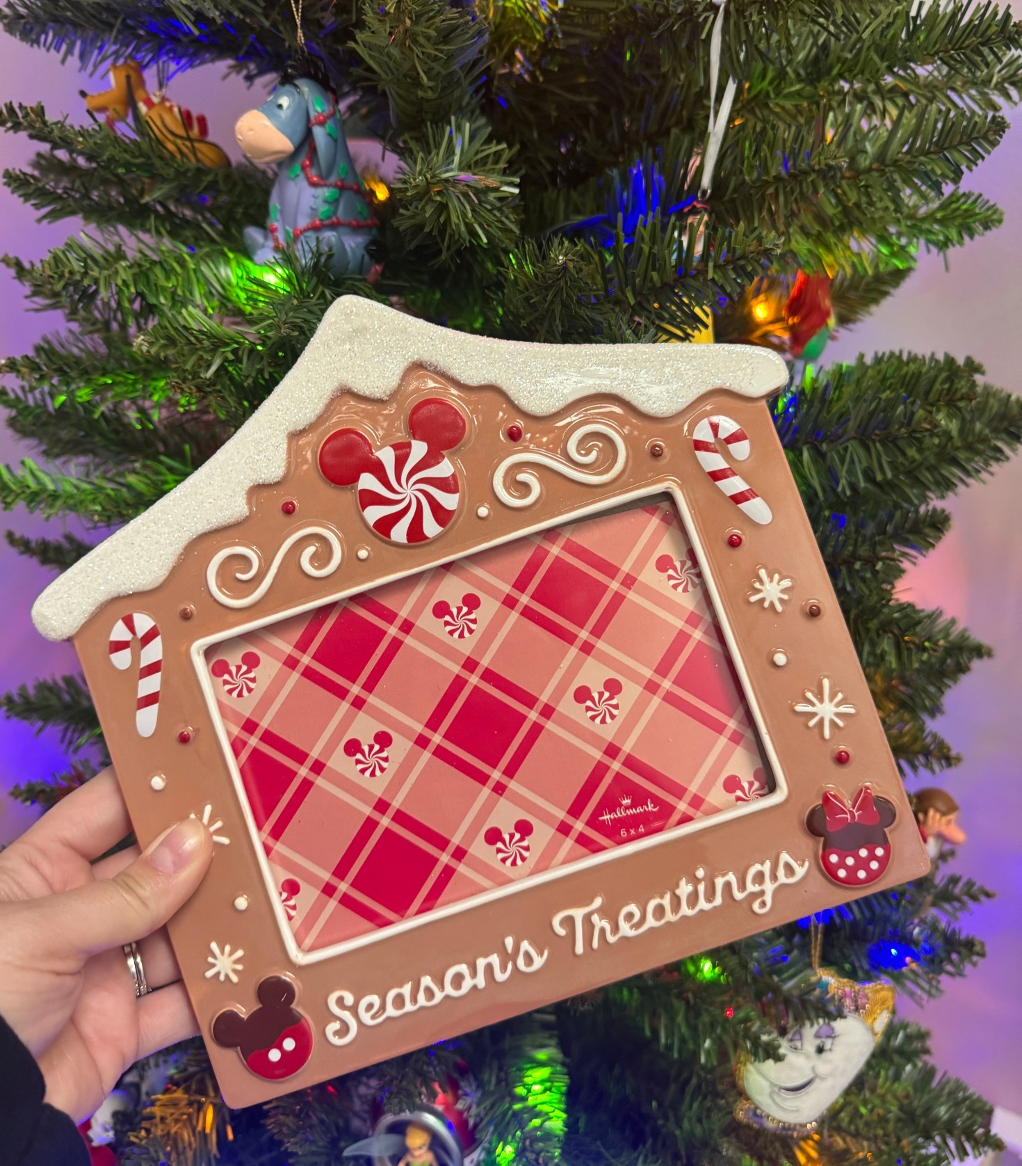 my mom surprised me with this cutie Christmas Disney frame from @hallmark and I can’t wait to get a picture from our staycation this weekend to put in it! 🎄❤️

#LTKHoliday #LTKHome #LTKTravel