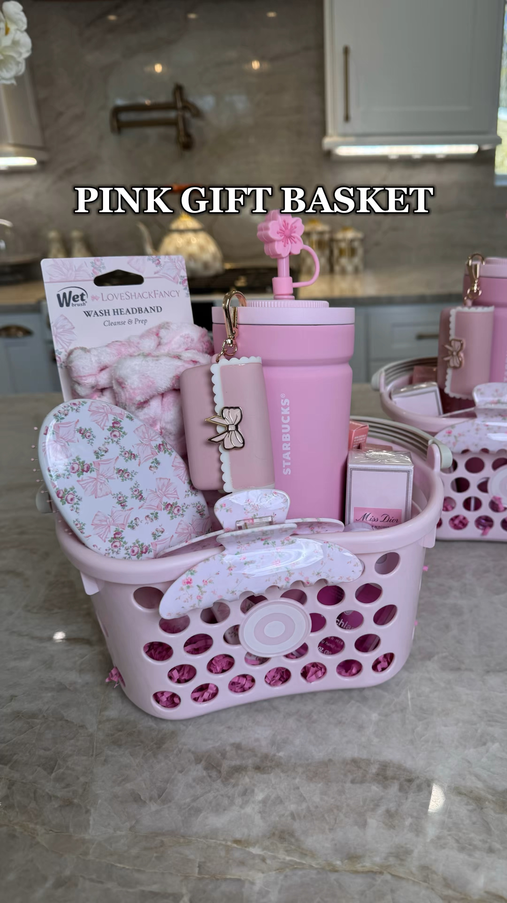 Pink themed gift baskets for my nieces’ birthday! Shop the post below. Questions encouraged 🩷 The mini pink purse and sanitizer are from Bath & Body Works but I believe it’s sold out online as I can’t find the links. But you could try to locate in store. The Starbucks cup was found at a Starbucks inside of a Target. 

#giftideas #targetfinds #cherryblossom #starbuckscup #loveshackfancy #wetnwild #bathbodyworks 

#LTKStyleTip #LTKSpringSale #LTKWatchNow
