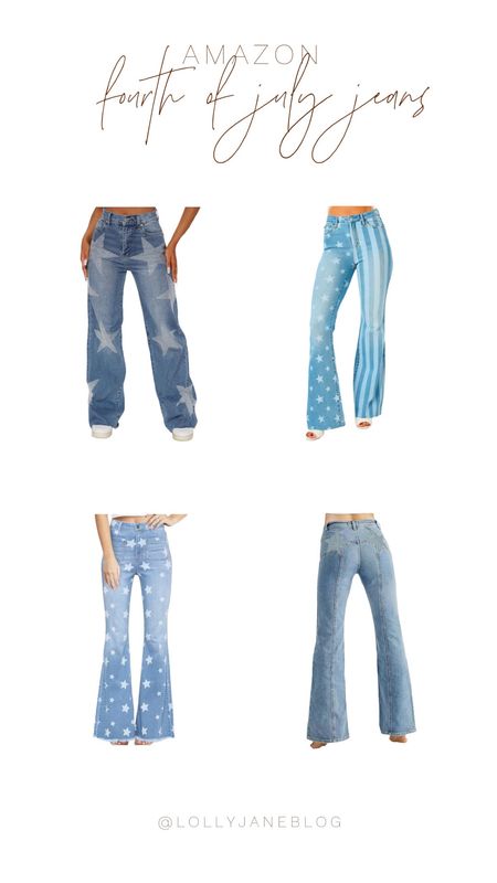 Amazon Fourth of July jeans! 🇺🇸🤍

Get ready to rock your Fourth of July style! Elevate your look with patriotic-themed jeans that scream independence! Don't miss out on the perfect pair for this holiday season!  #FourthofJuly #IndependenceDay #FashionForward

#LTKStyleTip #LTKSummerSales #LTKSeasonal