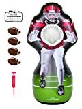GoSports Inflataman Football Challenge - Inflatable Receiver Touchdown Toss Game, Red | Amazon (US)