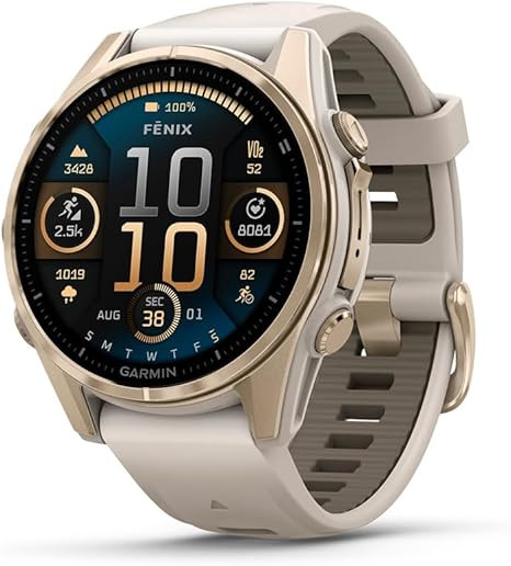 Garmin fēnix® 8 – 43mm, AMOLED, Sapphire, Premium Multisport GPS Smartwatch, Long-Lasting Bat... | Amazon (US)
