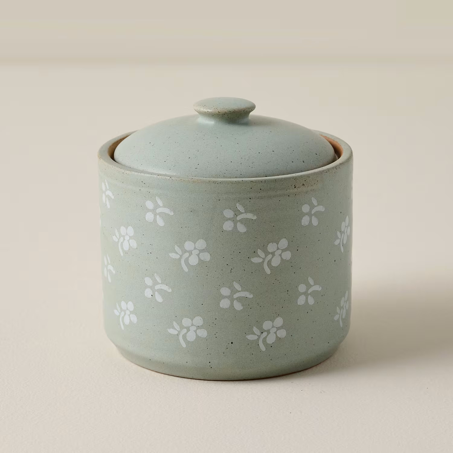 Emilie Floral Painted Canister | Magnolia