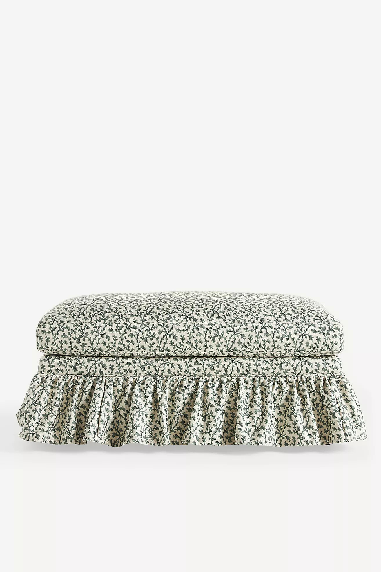 Bowen Irena Ruffle Ottoman | Anthropologie (US)